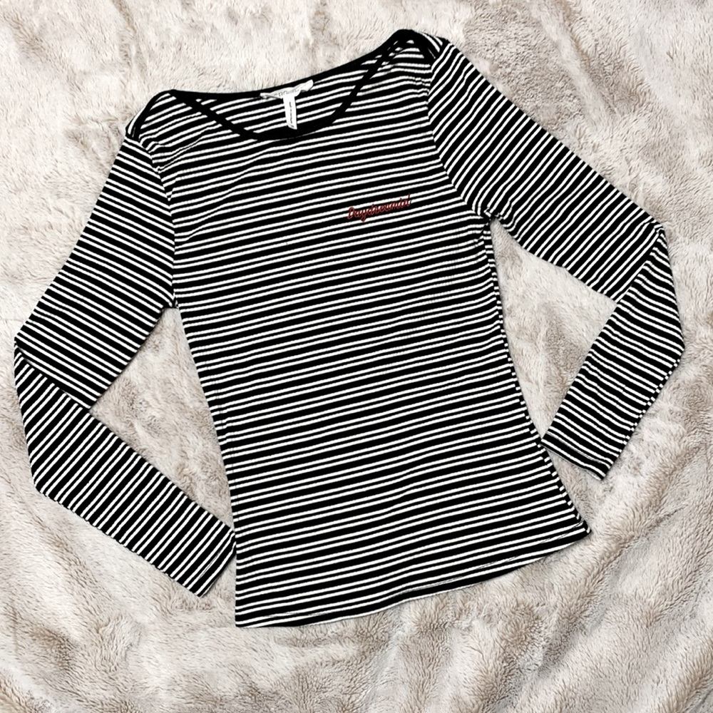 BCBGeneration Daydreamin Striped Top